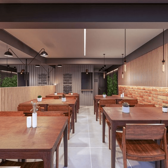 Arquitetura de restaurantes modernos